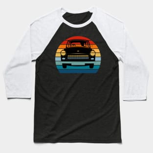 Vintage Sunset Classic Car Retro Design Baseball T-Shirt